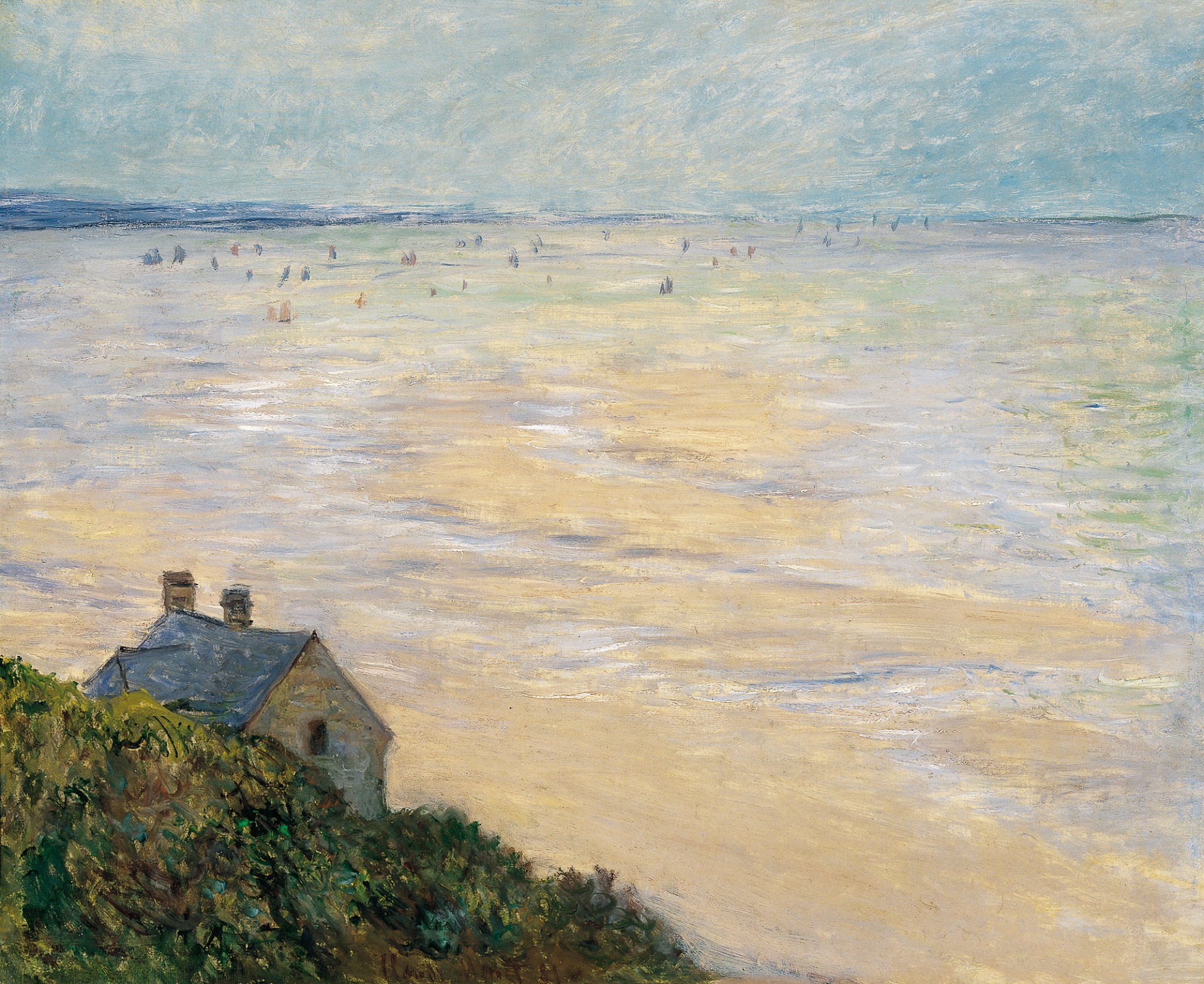 The Hut at Trouville, Low Tide 1881